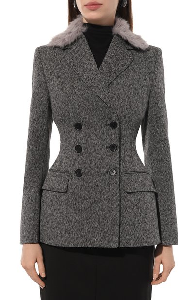 Жакет из хлопка и шерсти MSGM, арт. 3742MDG06X/247806, фото 3