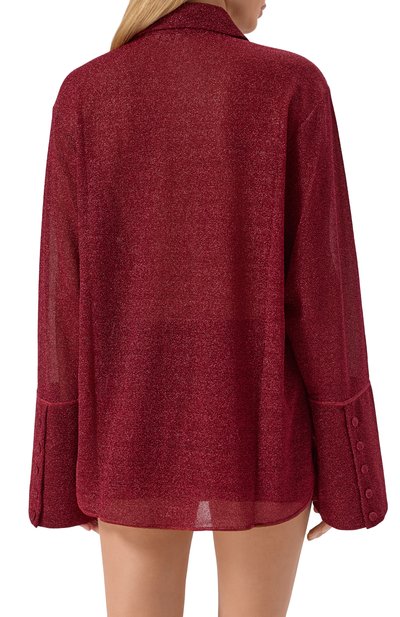 Блузка OSEREE бордового цвета по цене 39950 руб., арт. LSF235, фото 4 Блузка OSEREE, арт. LSF235, фото 4