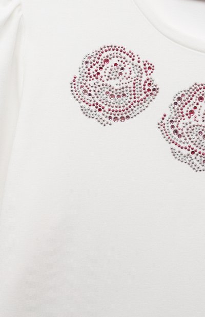 Хлопковый лонгслив MONNALISA, арт. 71B602, фото 3