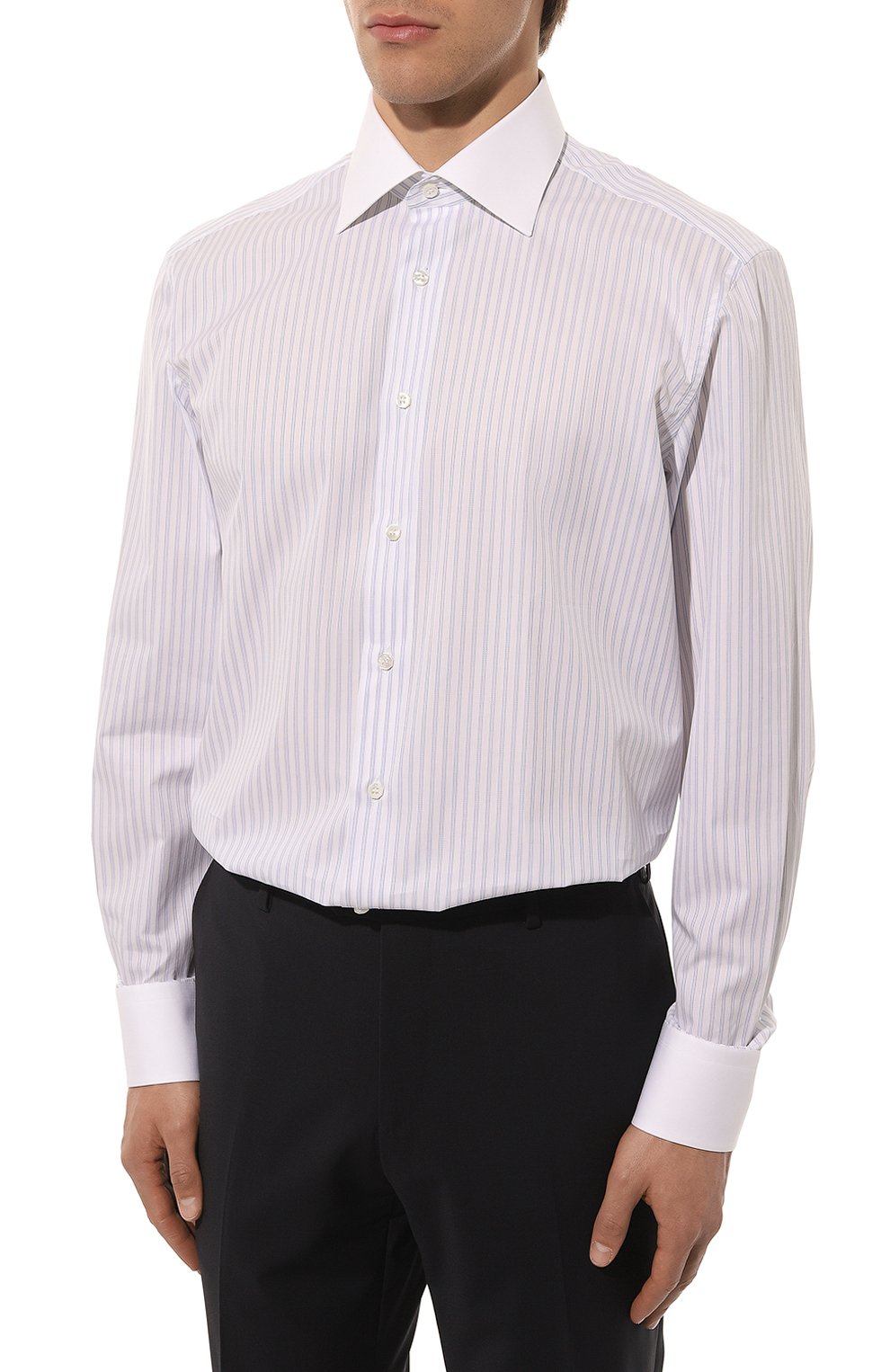 Хлопковая сорочка STEFANO RICCI белого цвета по цене 99500 руб., арт. MC003691/L1908, фото 4 Хлопковая сорочка STEFANO RICCI, арт. MC003691/L1908, фото 4