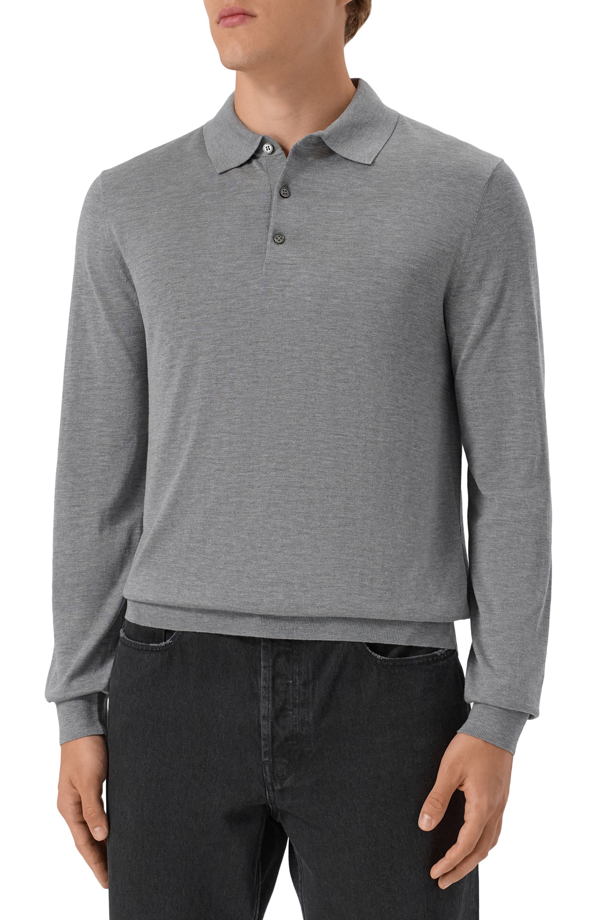 Поло из шелка и хлопка 12 STOREEZ, арт. 133412, фото 3