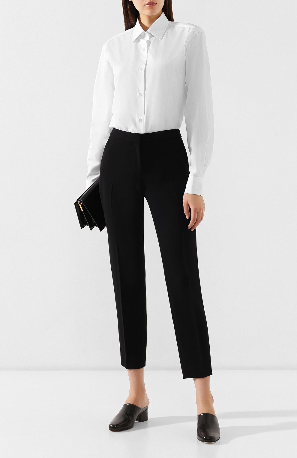 Брюки со стрелками DRIES VAN NOTEN черного цвета по цене 51700 руб., арт. 191-10958-7178, фото 2 Брюки со стрелками DRIES VAN NOTEN, арт. 191-10958-7178, фото 2