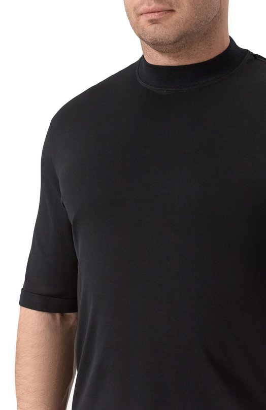 Хлопковая футболка Brunello Cucinelli M0B131396W Чёрный  M0B131396W Фото 5