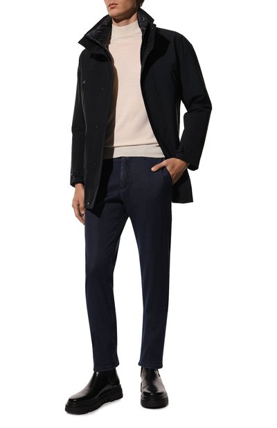 Водолазка из шерсти и шелка ANDREA CAMPAGNA кремового цвета по цене 43950 руб., арт. LU1ML LSC18R, фото 2 Водолазка из шерсти и шелка ANDREA CAMPAGNA, арт. LU1ML LSC18R, фото 2