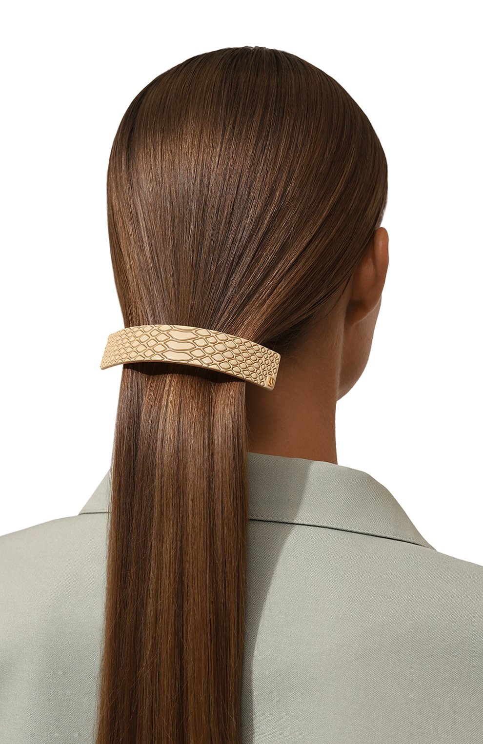 Заколка для волос ALEXANDRE DE PARIS бежевого цвета по цене 14220 руб., арт. AQCH-18332-03 S, фото 2 Заколка для волос ALEXANDRE DE PARIS, арт. AQCH-18332-03 S, фото 2