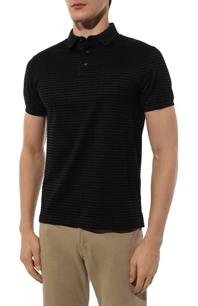 Поло из лиоцелла и хлопка EMPORIO ARMANI, арт. 6D1F79/1J0SZ, фото 3