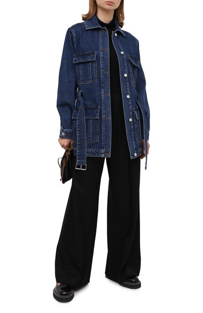 Джинсовая куртка MSGM синего цвета по цене 46150 руб., арт. 2941MDH49L 207729, фото 2 Джинсовая куртка MSGM, арт. 2941MDH49L 207729, фото 2