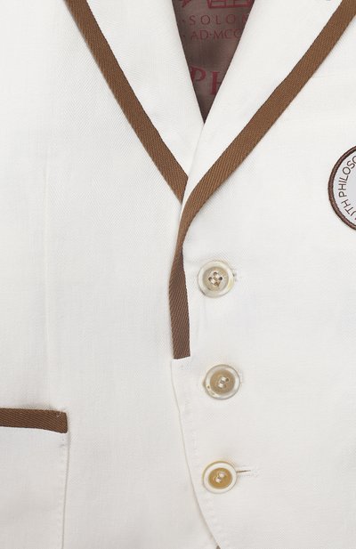 Льняной пиджак BRUNELLO CUCINELLI, арт. BD418K700C, фото 3