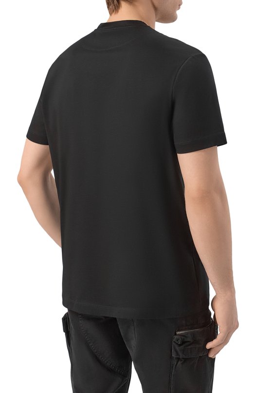 Хлопковая футболка Dirk Bikkembergs BMT1693 Чёрный  BMT1693 Фото 4