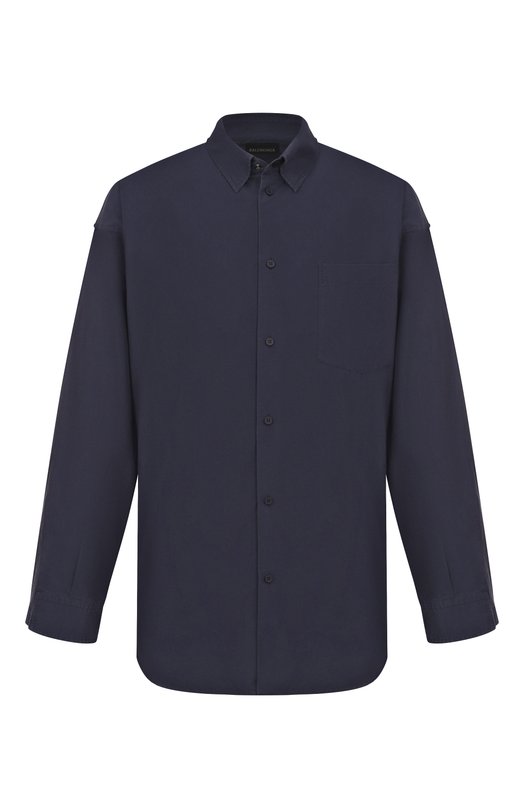 Хлопковая рубашка Balenciaga 839192/TNM60 Синий 839192/TNM60