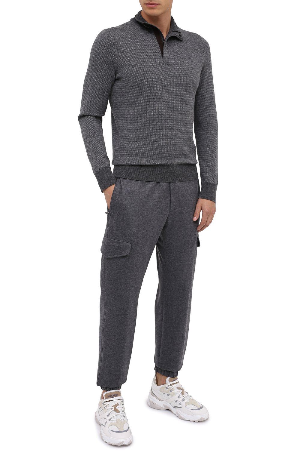 Джемпер из кашемира и хлопка ZEGNA, арт. UVQ25/127, фото 2