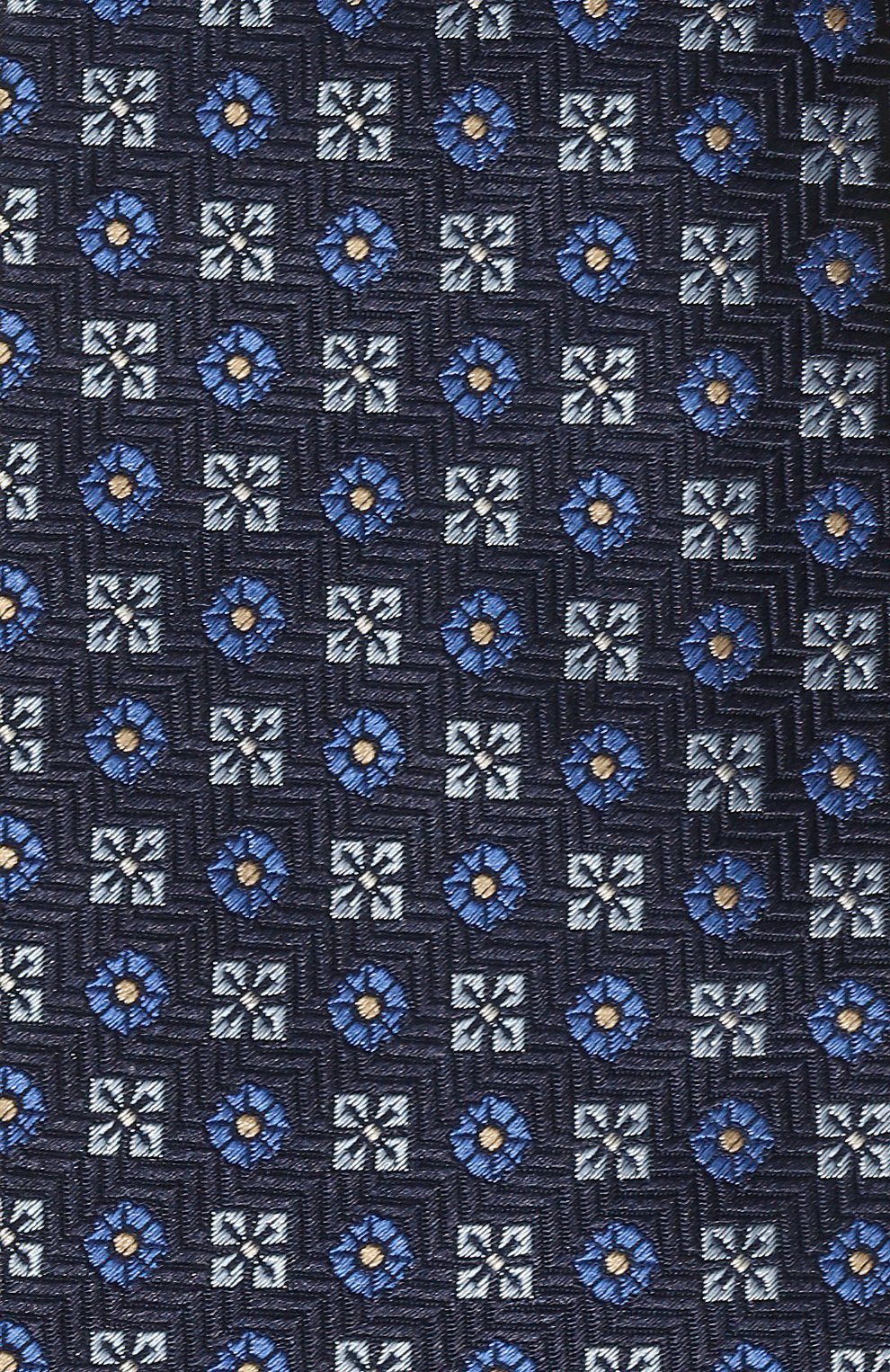 Шелковый галстук CANALI темно-синего цвета по цене 16800 руб., арт. 18/HJ03988, фото 4 Шелковый галстук CANALI, арт. 18/HJ03988, фото 4