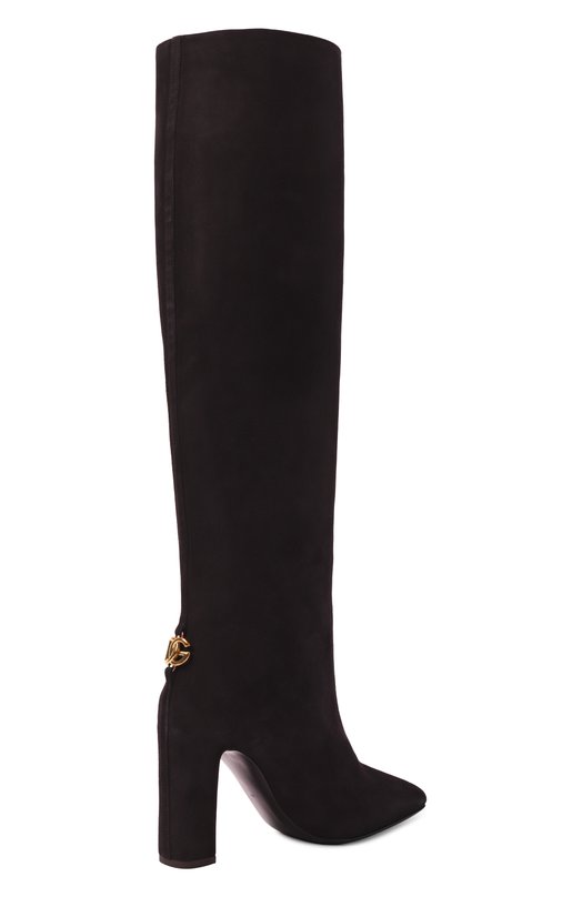 Замшевые сапоги Jackie New 90 Dolce & Gabbana CU1218/A1275 Чёрный  CU1218/A1275 Фото 5