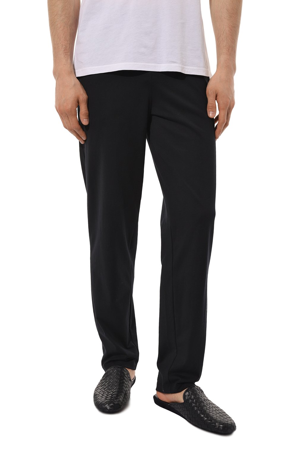 Домашние кожаные туфли HOMERS AT HOME темно-синего цвета по цене 23650 руб., арт. 16097/NAPPA, фото 3 Домашние кожаные туфли HOMERS AT HOME, арт. 16097/NAPPA, фото 3