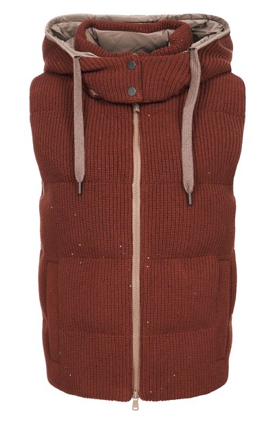 Женский пуховый жилет BRUNELLO CUCINELLI, арт. M0DVT2142