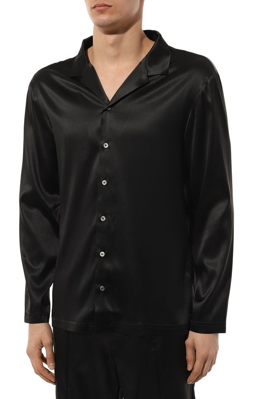Шелковая сорочка Kiton UNWM010K0749D Чёрный  UNWM010K0749D Фото 3