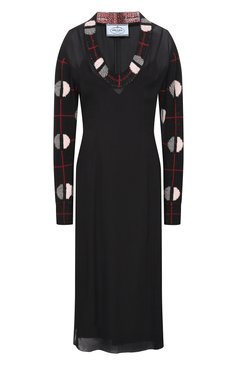 Комбинированное платье PRADA, арт. P3F97-1ZPV-F0700, фото 1