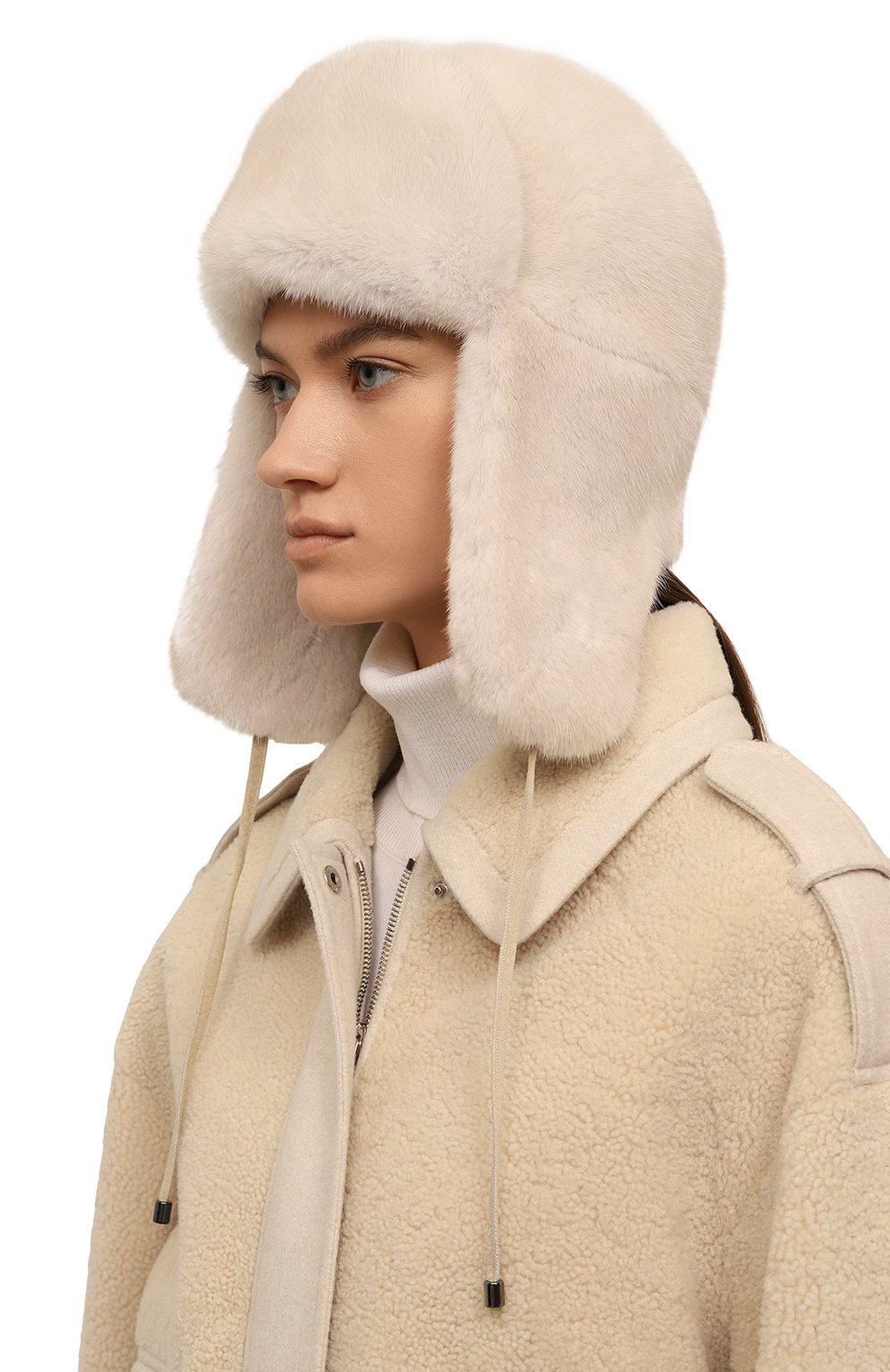 Меховая шапка-ушанка из норки VICTORIA KUSENKOVA, арт. 091200012093, фото 2