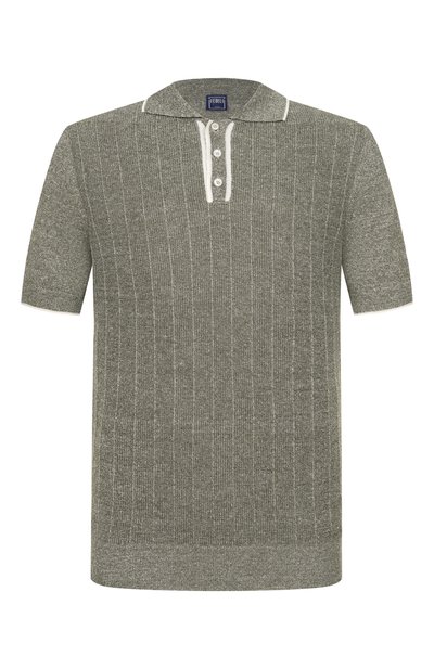 Мужская поло изо льна и хлопка FEDELI, арт. MU005870/IRLANDA BIC