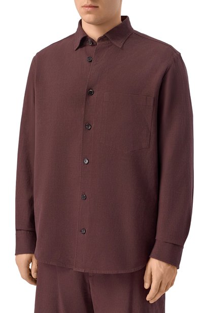 Рубашка изо льна и вискозы BOGNER, арт. 58731270, фото 3