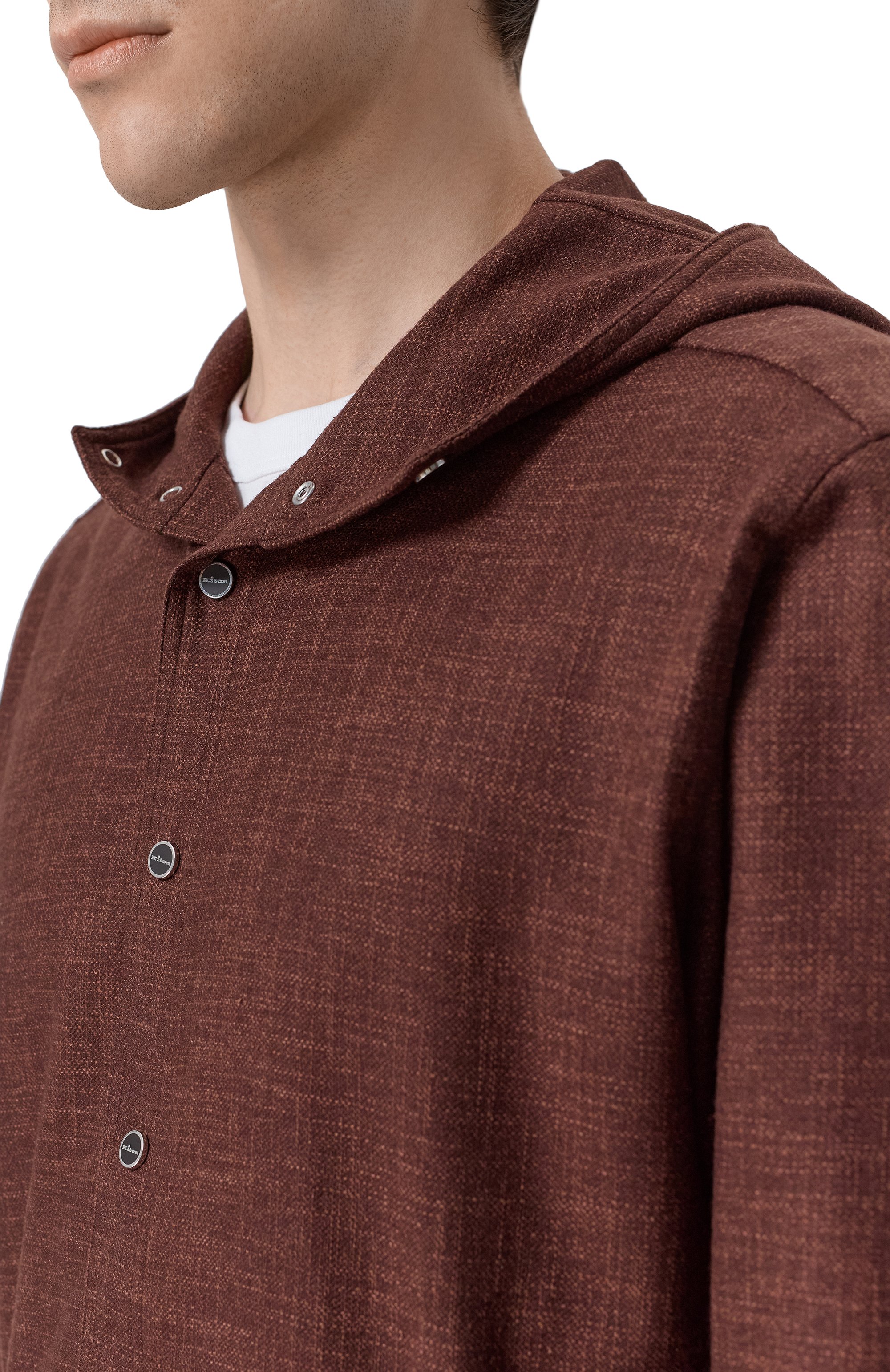 Рубашка из шерсти и шелка KITON, арт. UMCMARK0119G10, фото 5