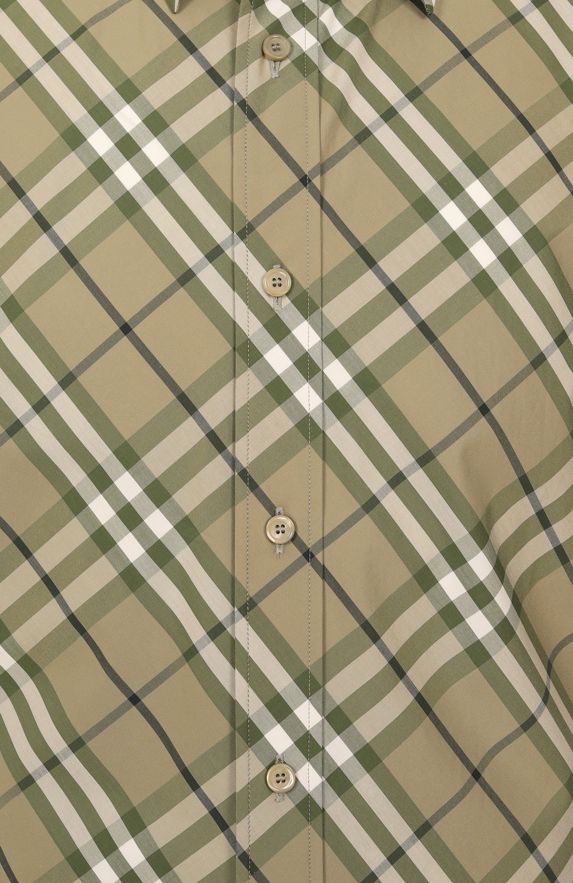 Хлопковая рубашка BURBERRY хаки цвета по цене 76850 руб., арт. 8107674, фото 6 Хлопковая рубашка BURBERRY, арт. 8107674, фото 6