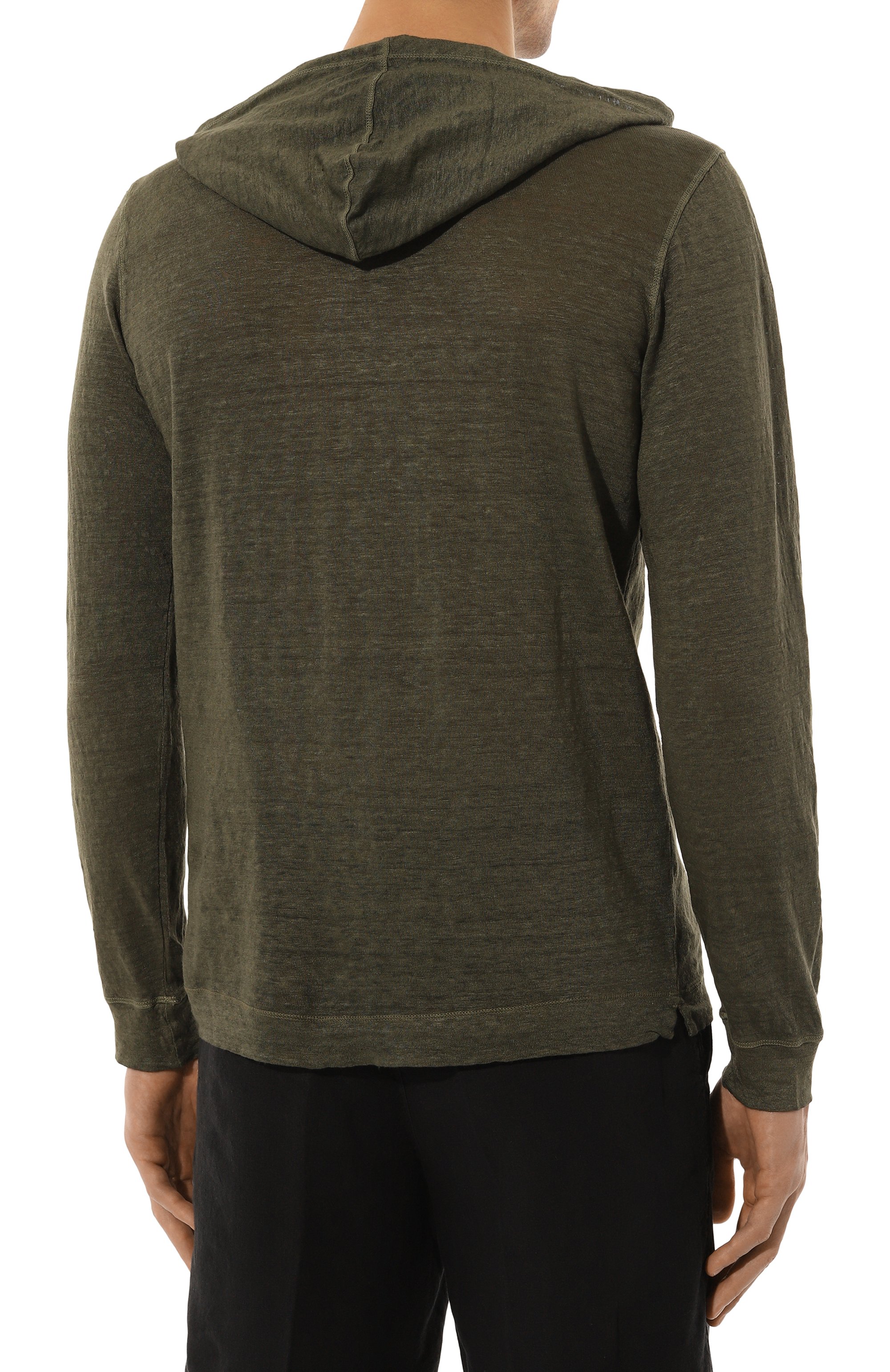 Льняной лонгслив-хенли 120% LINO, арт. 32ALIM7553/E908/S00, фото 4