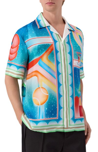 Шелковая рубашка CASABLANCA, арт. MPF25-SH-003-01, фото 3