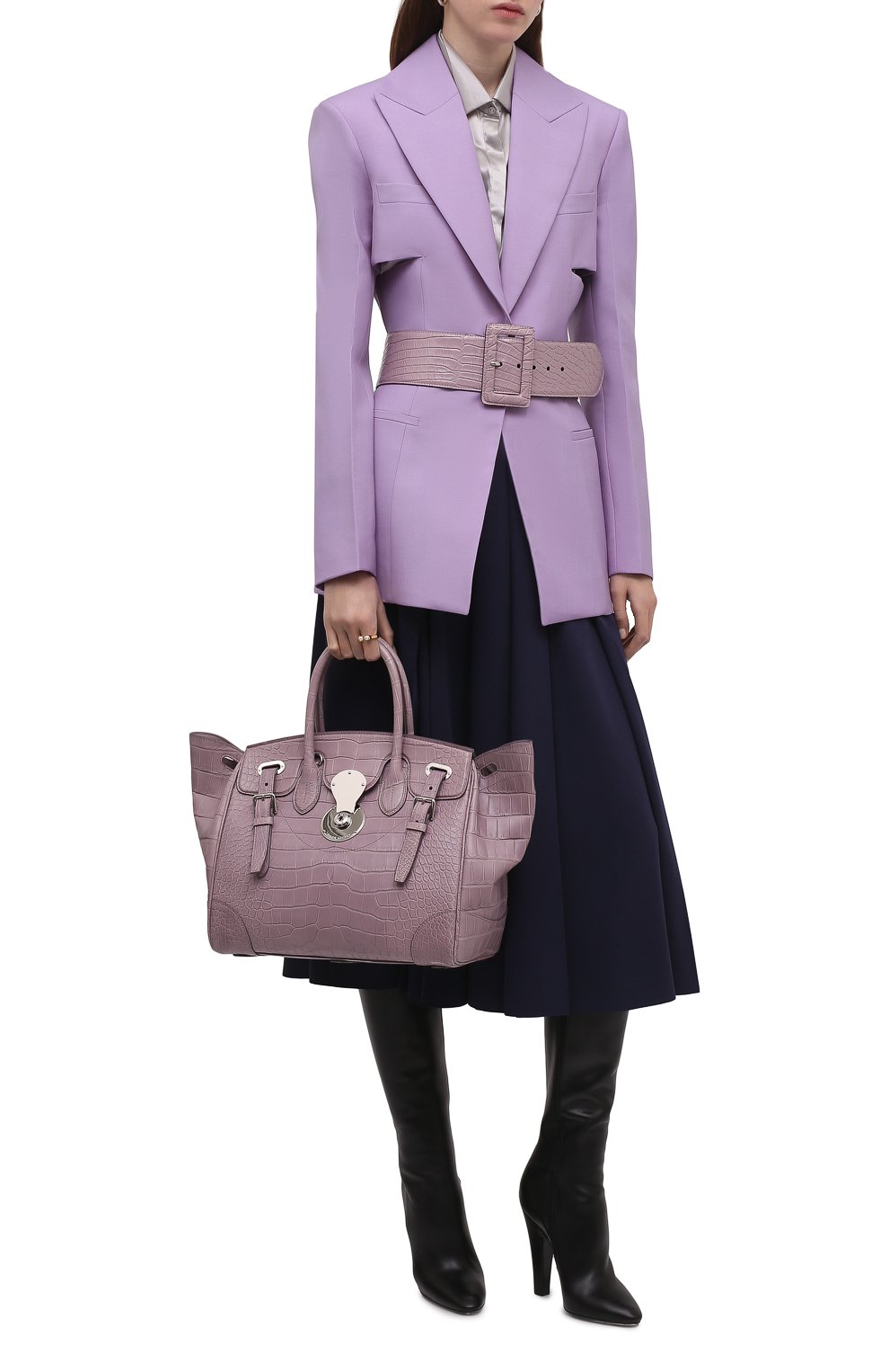 Сумка ricky 33 из кожи аллигатора RALPH LAUREN, арт. 435867827/AMIS, фото 3