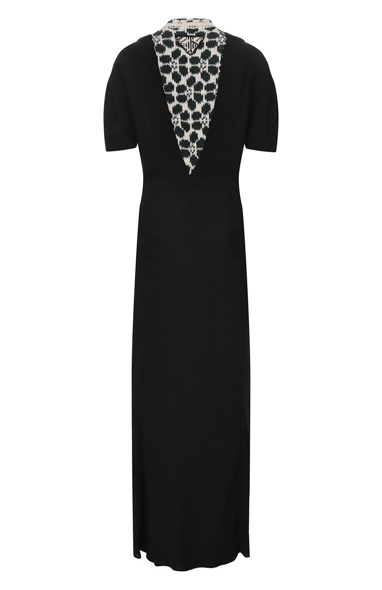 Комбинированное платье PRADA, арт. P3F93-1ZP0-F0EGW, фото 2