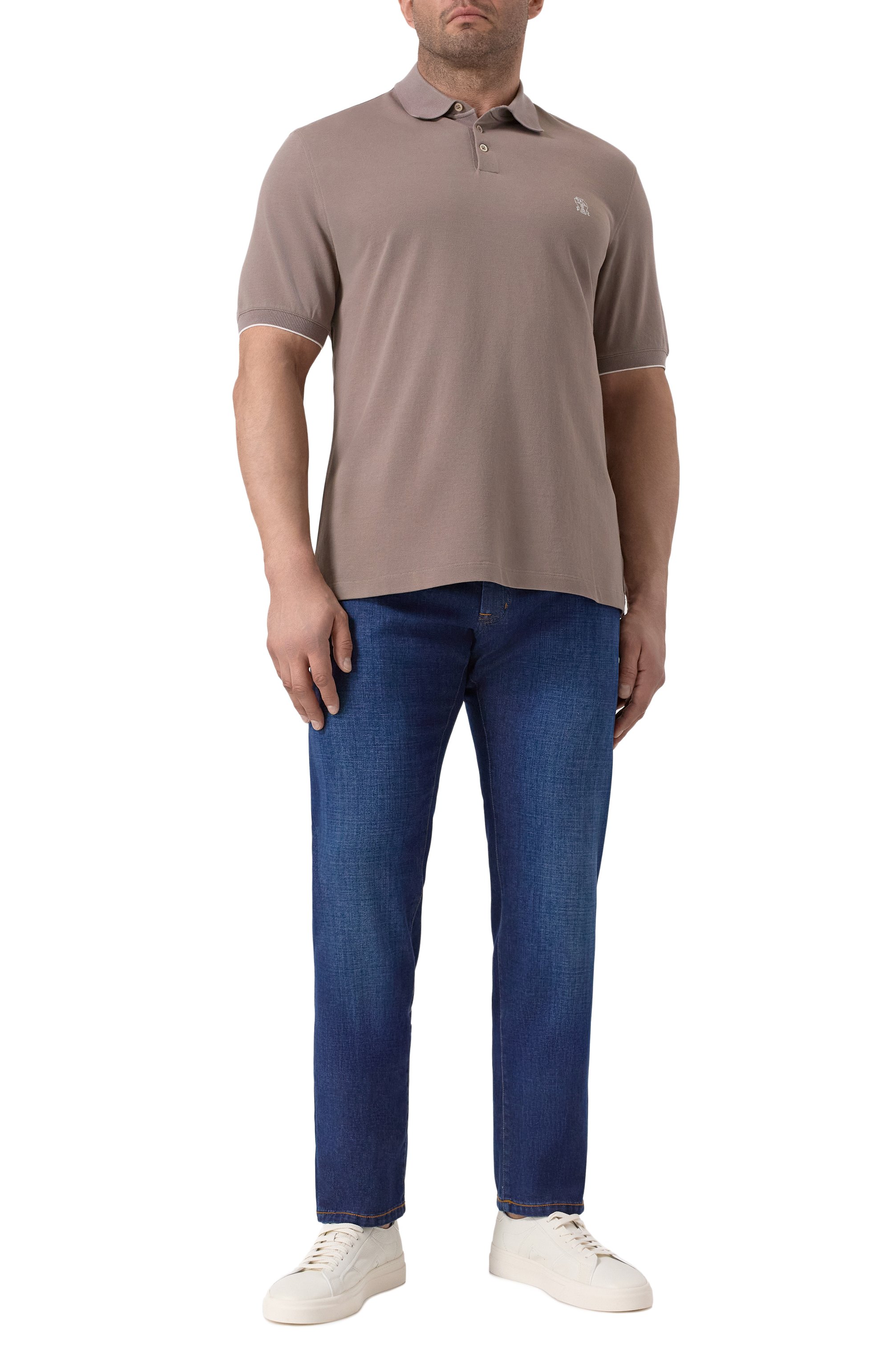 Хлопковое поло BRUNELLO CUCINELLI, арт. ME8548788, фото 2