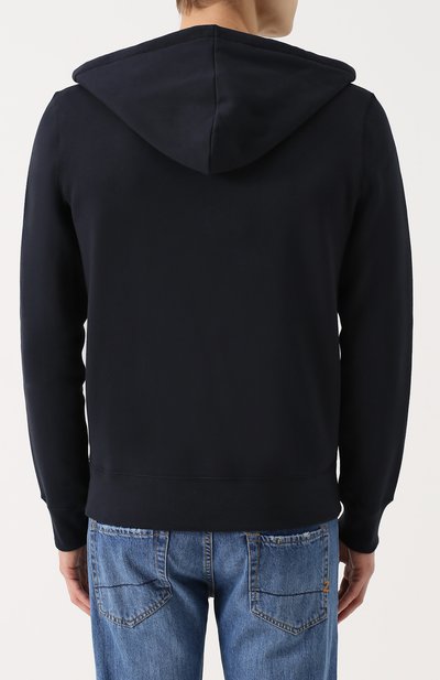 Хлопковая толстовка на молнии с капюшоном BURBERRY, арт. 4050243, фото 4