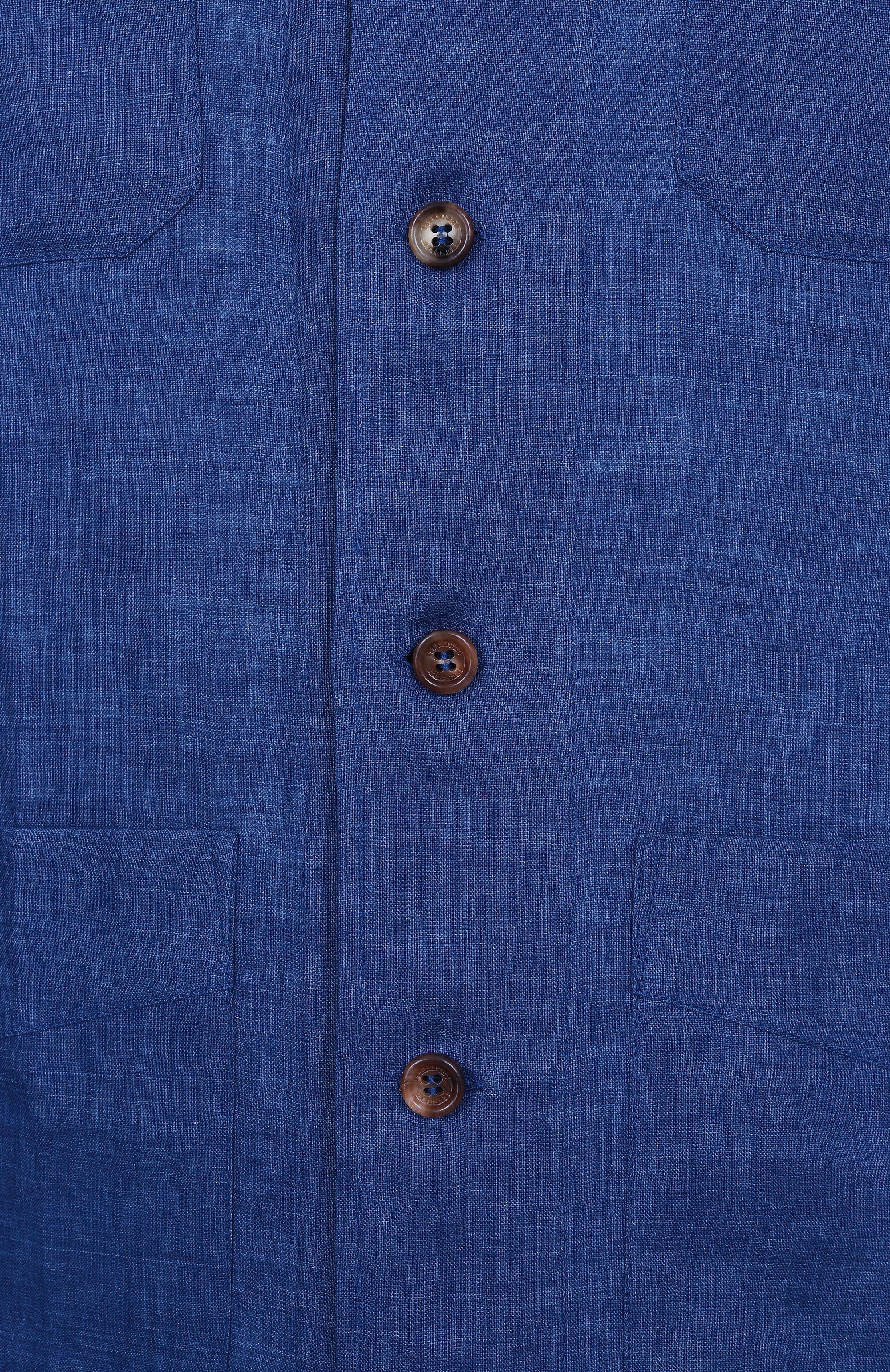 Льняная рубашка BRUNELLO CUCINELLI, арт. MM6950648, фото 6