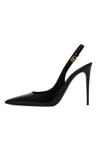 Кожаные туфли lollo 105 DOLCE & GABBANA черного цвета по цене 92400 руб., арт. CG0748/A1471, фото 4 Кожаные туфли lollo 105 DOLCE & GABBANA, арт. CG0748/A1471, фото 4