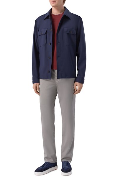 Мужская хлопковая футболка CORNELIANI, арт. 27G589/2725041