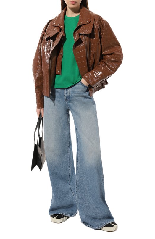 Хлопковые футболка MC2 Saint Barth STBW/EMILIE W/11467E Зелёный  STBW/EMILIE W/11467E Фото 2