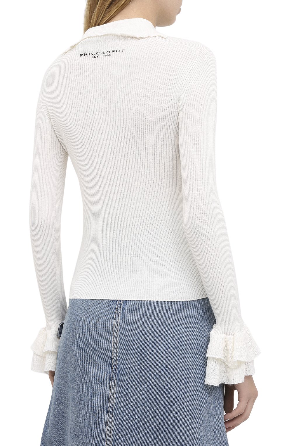 Пуловер из вискозы и шерсти PHILOSOPHY DI LORENZO SERAFINI, арт. A0923/5701, фото 4