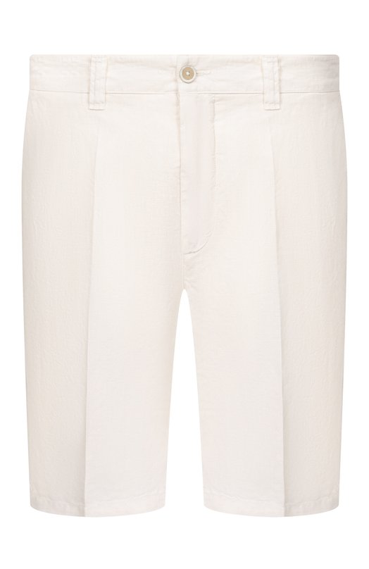 Льняные шорты 120% Lino 33ALIM2137/0253/000 Кремовый 33ALIM2137/0253/000