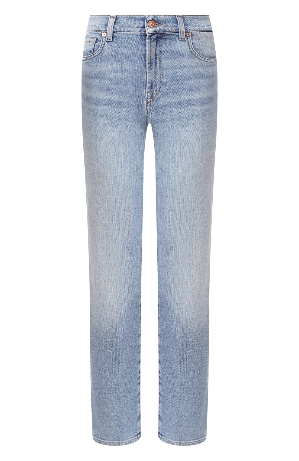 Джинсы 7 FOR ALL MANKIND голубого цвета по цене 23250 руб., арт. JSA71200EY, фото 1 Джинсы 7 FOR ALL MANKIND, арт. JSA71200EY, фото 1