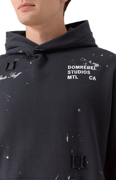 Хлопковое худи DOMREBEL, арт. M STAFF PULL0VER H00DIE, фото 5