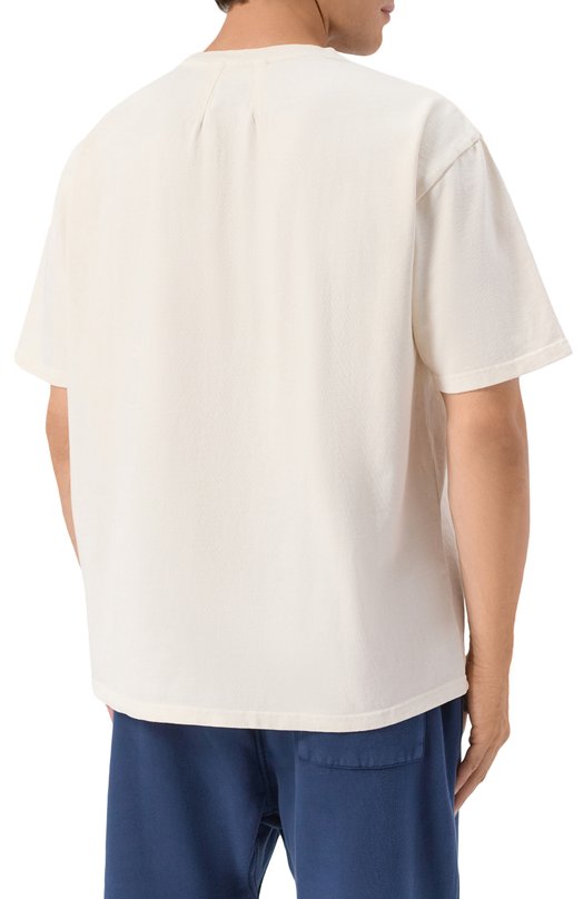 Хлопковая футболка Rhude RHPF25TT13012 Кремовый  RHPF25TT13012 Фото 4