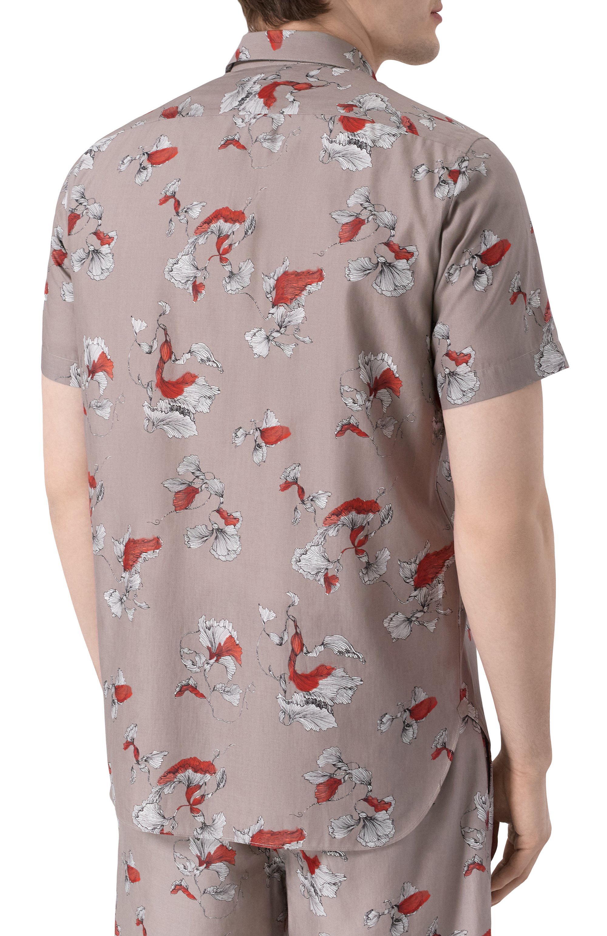 Рубашка изо льна и хлопка ZILLI, арт. SP0Z01M085024002F, фото 4