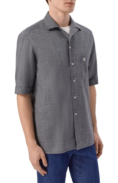 Рубашка из шерсти и шелка STEFANO RICCI, арт. SP008239/WKL09U, фото 3