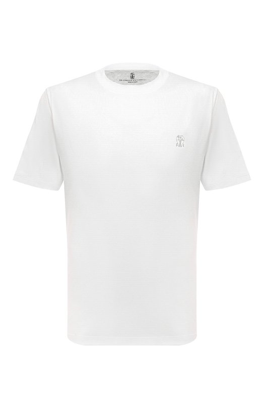 Хлопковая футболка Brunello Cucinelli M0B138440 Белый M0B138440