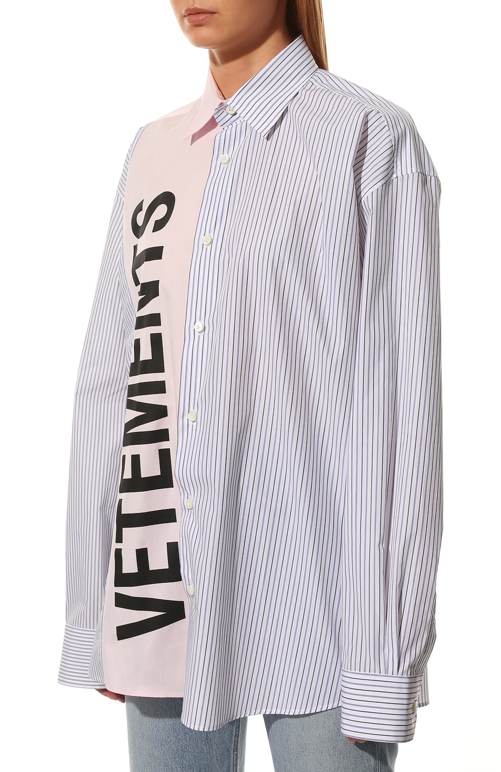 Хлопковая рубашка VETEMENTS, арт. UE52SH600P 1003/W, фото 3
