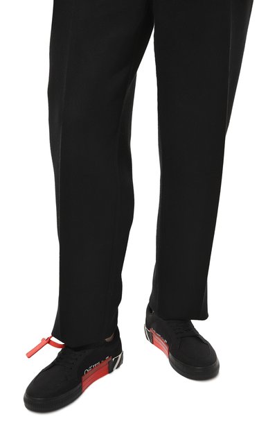 Текстильные кеды low vulcanized OFF-WHITE, арт. 0MIA085C99FAB0061001, фото 3