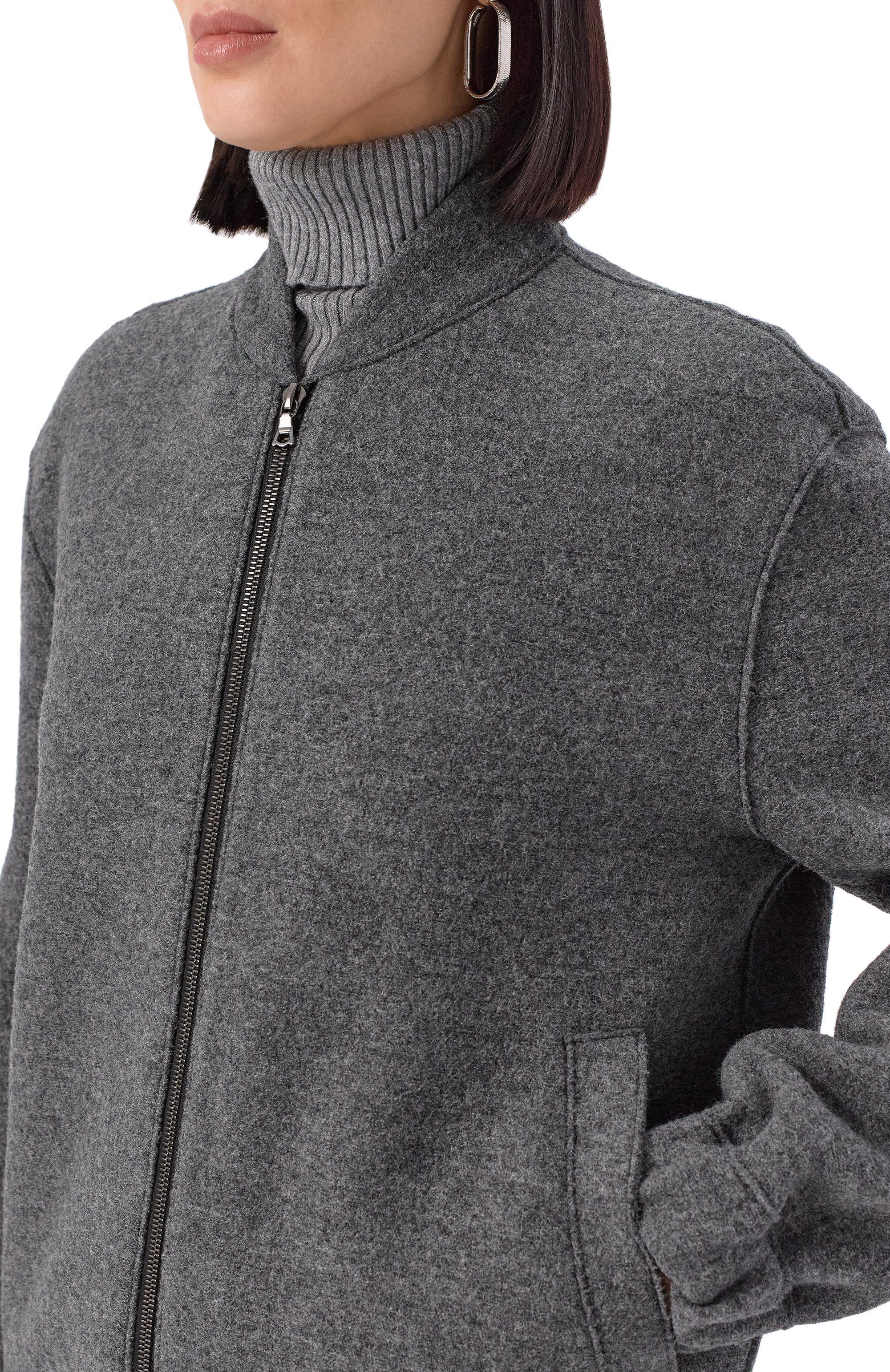 Шерстяной бомбер HARRIS WHARF LONDON, арт. AH2490MLC, фото 5