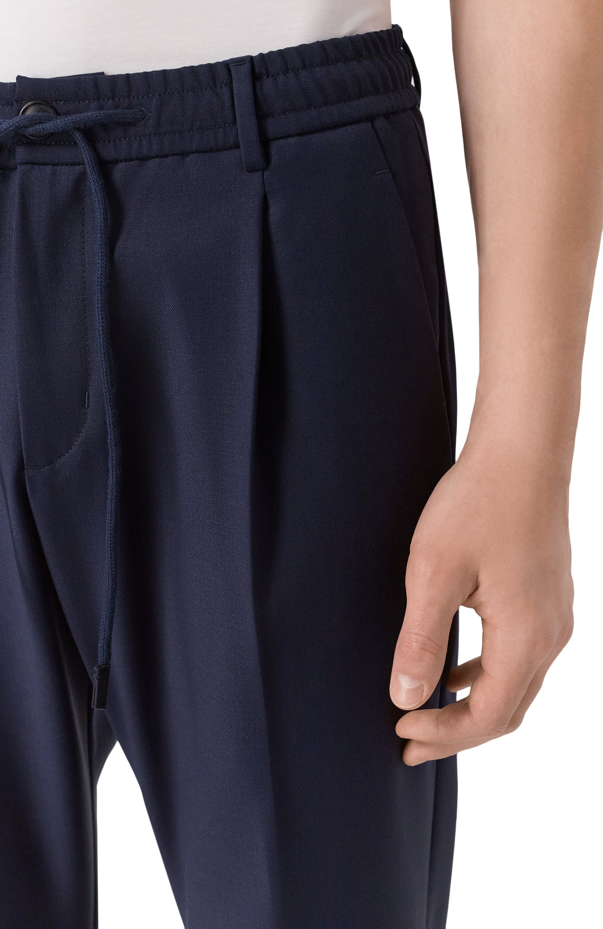 Брюки GRAN SASSO темно-синего цвета по цене 39800 руб., арт. 95103/58200, фото 5 Брюки GRAN SASSO, арт. 95103/58200, фото 5