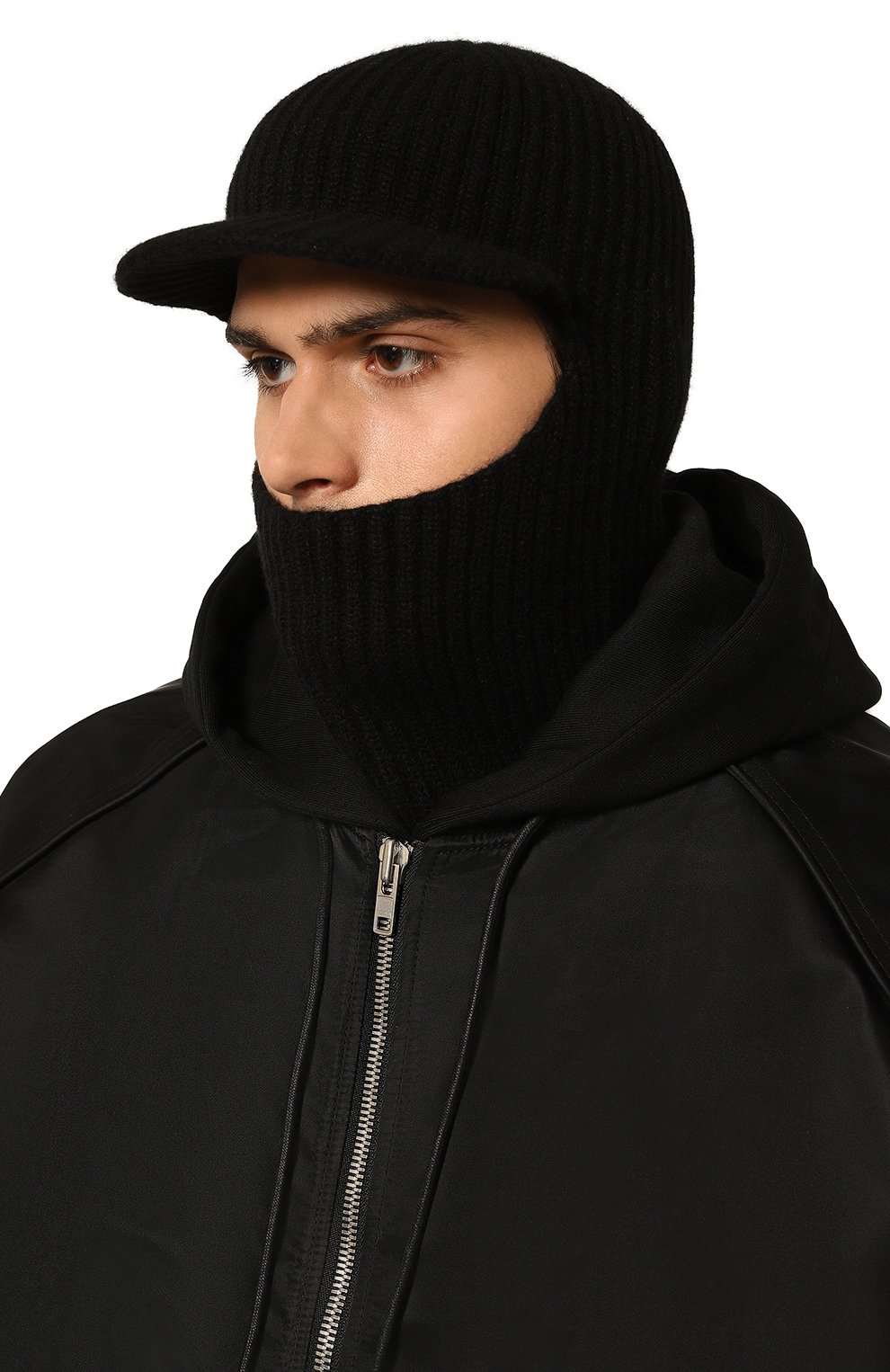 Кашемировая балаклава fleece CANOE черного цвета по цене 59120 руб., арт. 4402610, фото 2 Кашемировая балаклава fleece CANOE, арт. 4402610, фото 2