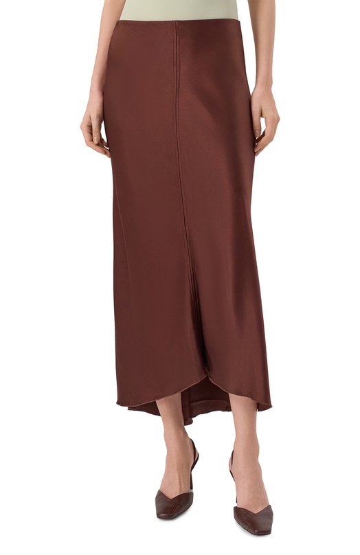 Атласная юбка Noble&Brulee NB127/300525/1 Коричневый  NB127/300525/1 Фото 3